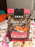 Evolve Grain Free Salmon Sweet Potato Adult Dog Food 4 Pound Bag